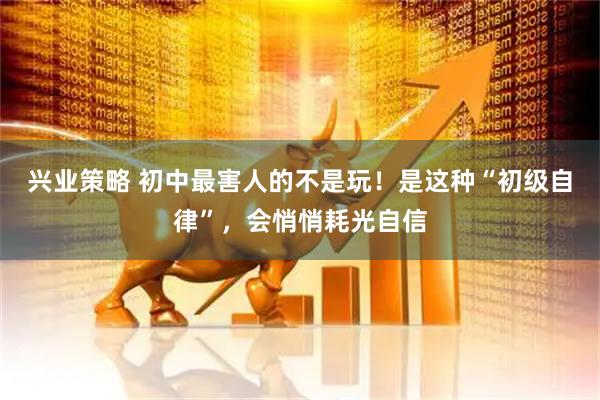 兴业策略 初中最害人的不是玩！是这种“初级自律”，会悄悄耗光自信