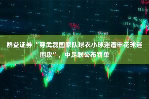 群益证券 “穿武磊国家队球衣小球迷遭申花球迷围攻”，中足联公布罚单